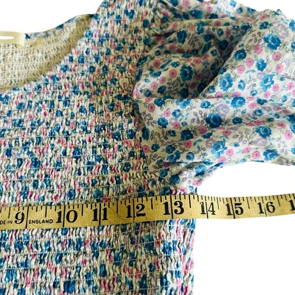LOVESHACKFANCY LUPPA SMOCKED FLORAL MINI DRESS SIZE MEDIUM - Picture 12 of 15